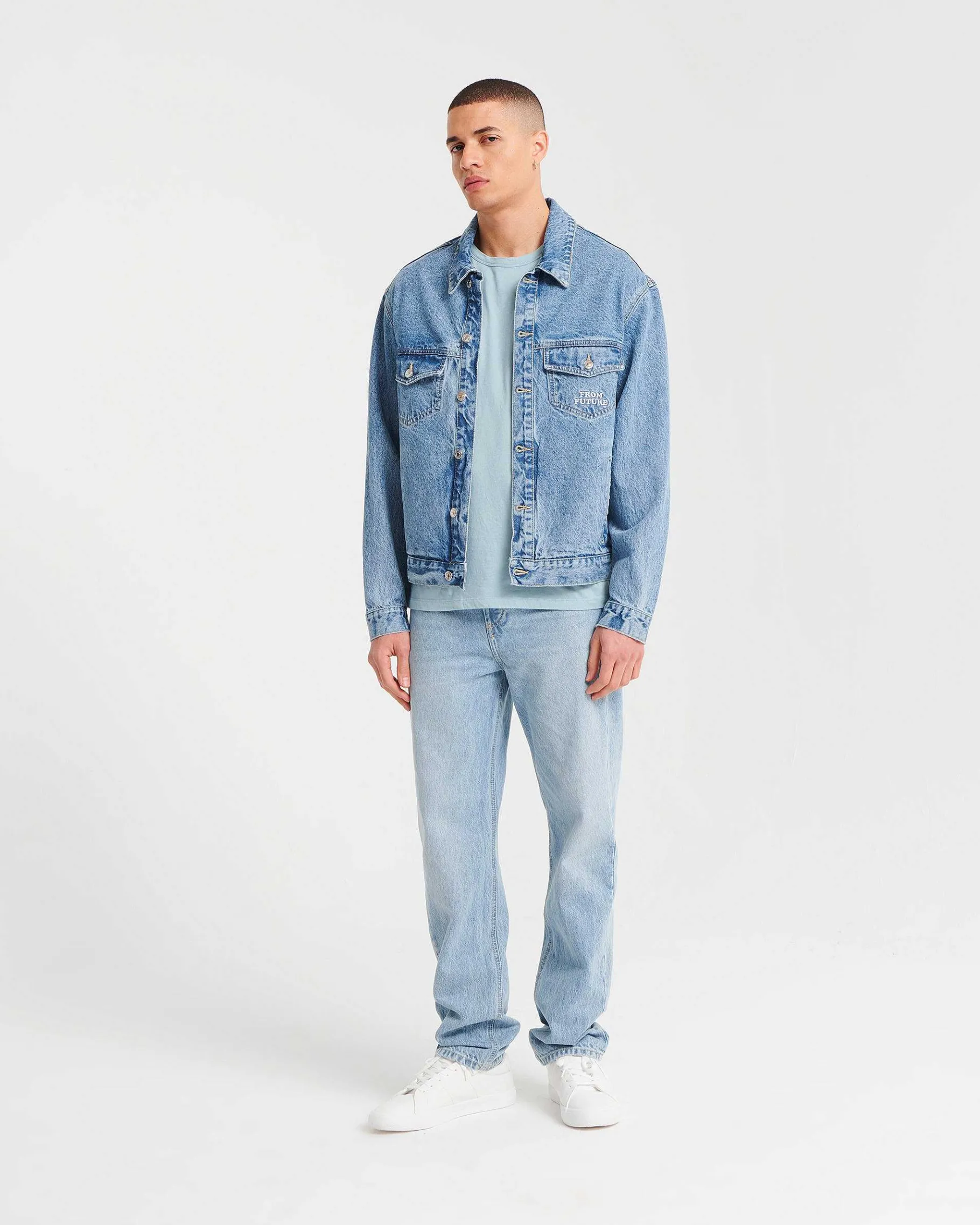 Clearance FROM FUTURE Veste Jean Light Blue