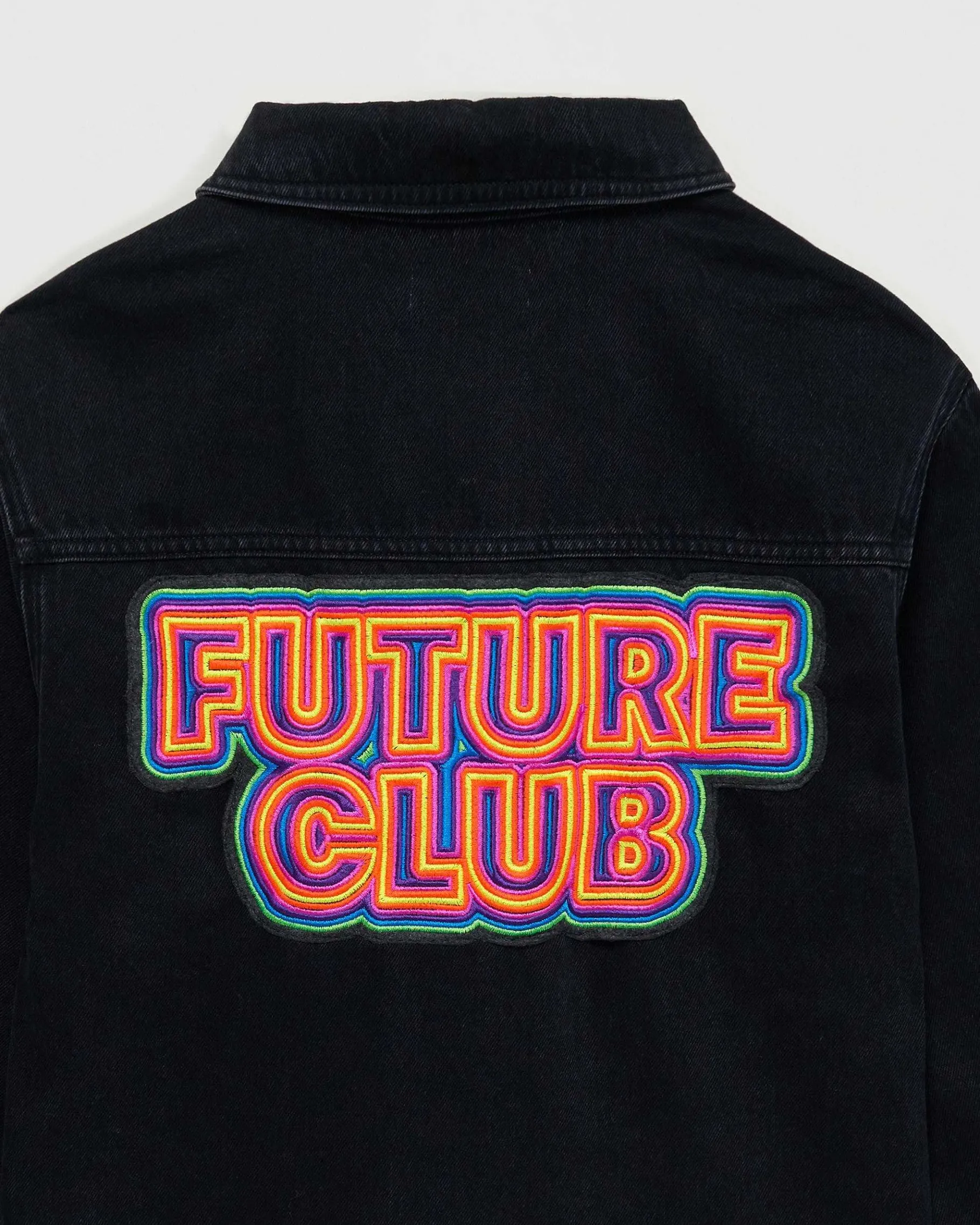 Clearance FROM FUTURE Veste Jean Future Club Neon Noir