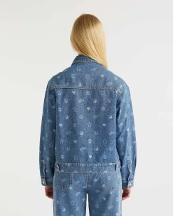 New FROM FUTURE Veste Laser Light Blue