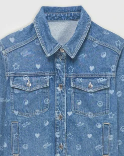 New FROM FUTURE Veste Laser Light Blue