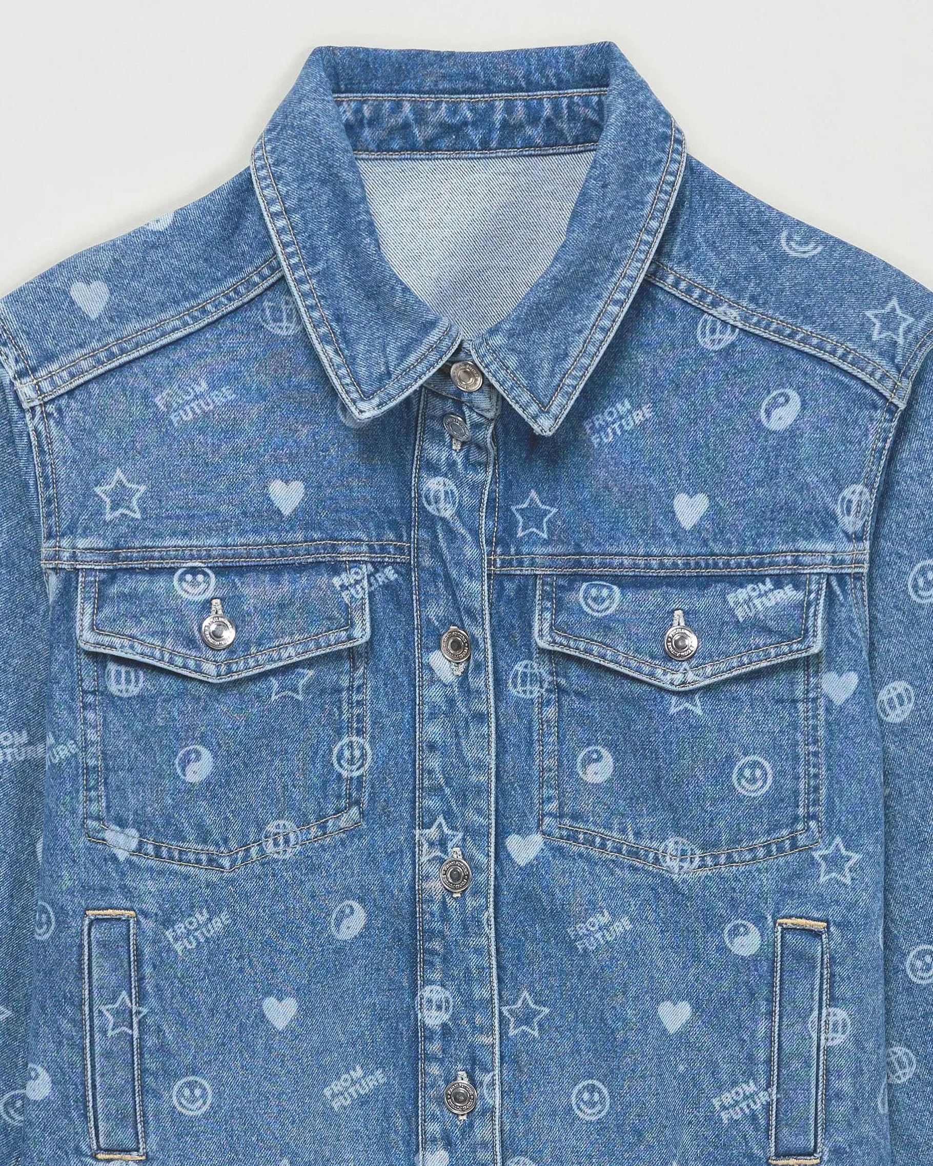 New FROM FUTURE Veste Laser Light Blue