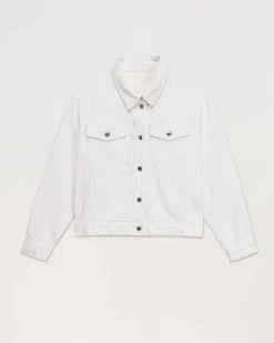 Best FROM FUTURE Veste Regular Broderie Future Ecru