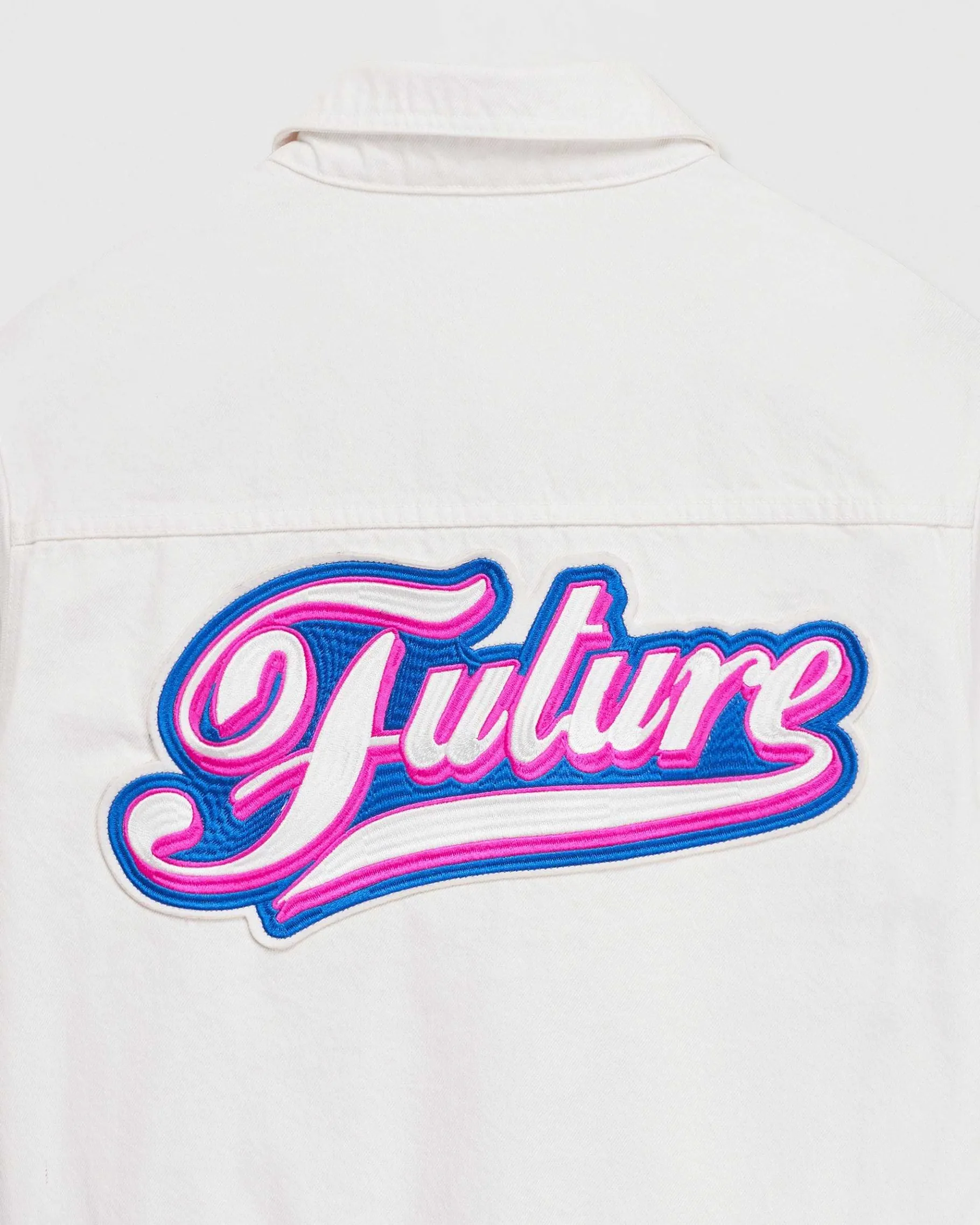 Best FROM FUTURE Veste Regular Broderie Future Ecru